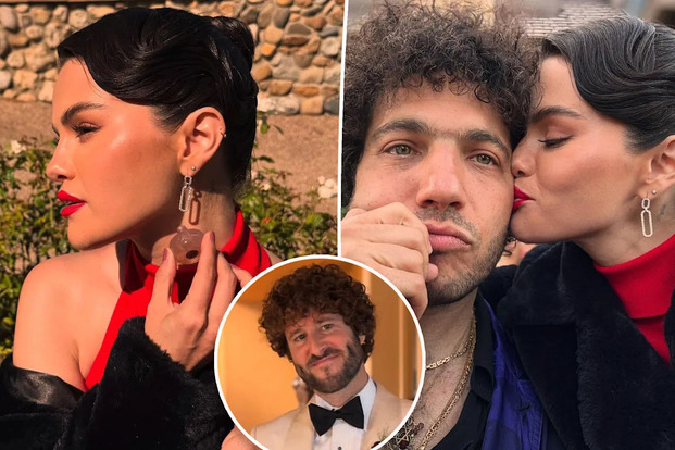 سيلينا غوميز تخطف الأنظار بفستان أحمر ناري في زفاف صديقها المقرب