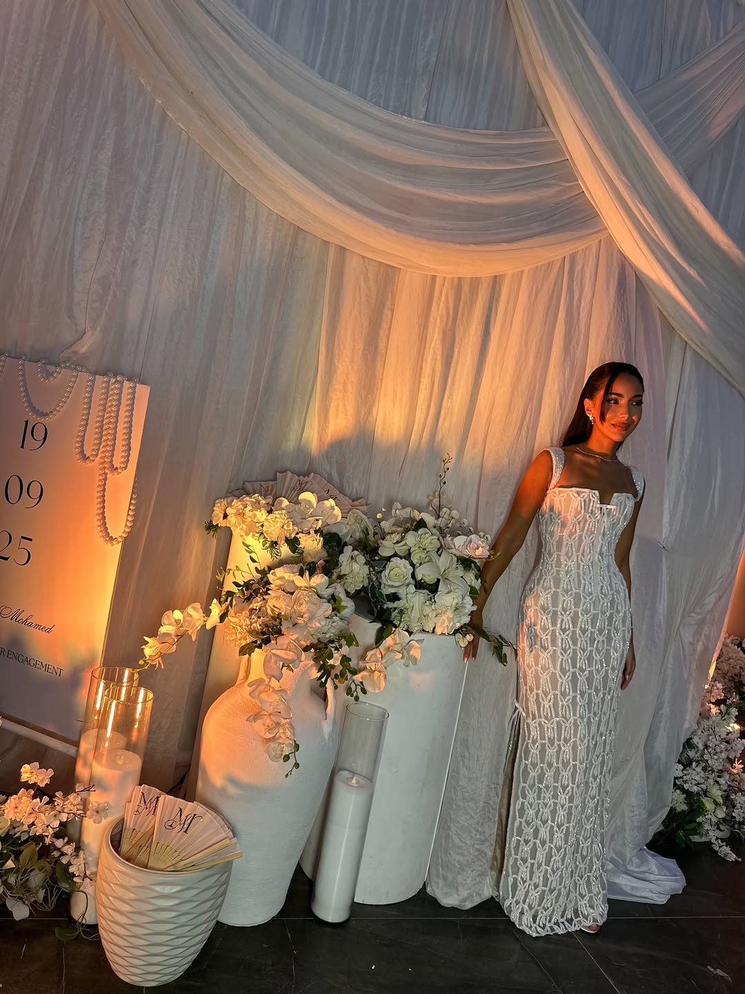 خطوبة نور الزاهد: شقيقة هنا الزاهد تحتفل في حفل عائلي بهيج