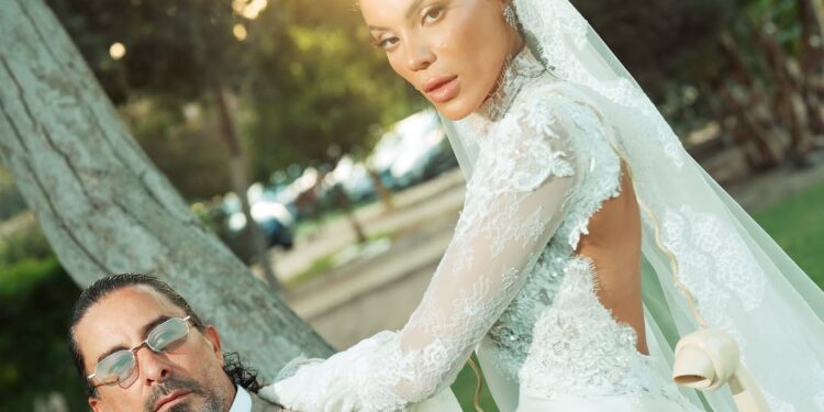 المخرج هادي الباجوري والفنانة هايدي خالد يحتفلان بعقد قرانهما