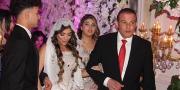 بوسي والليثي وبيكا يشعلون حفل زفاف “جنا” ابنة النائب عمرو القطامي