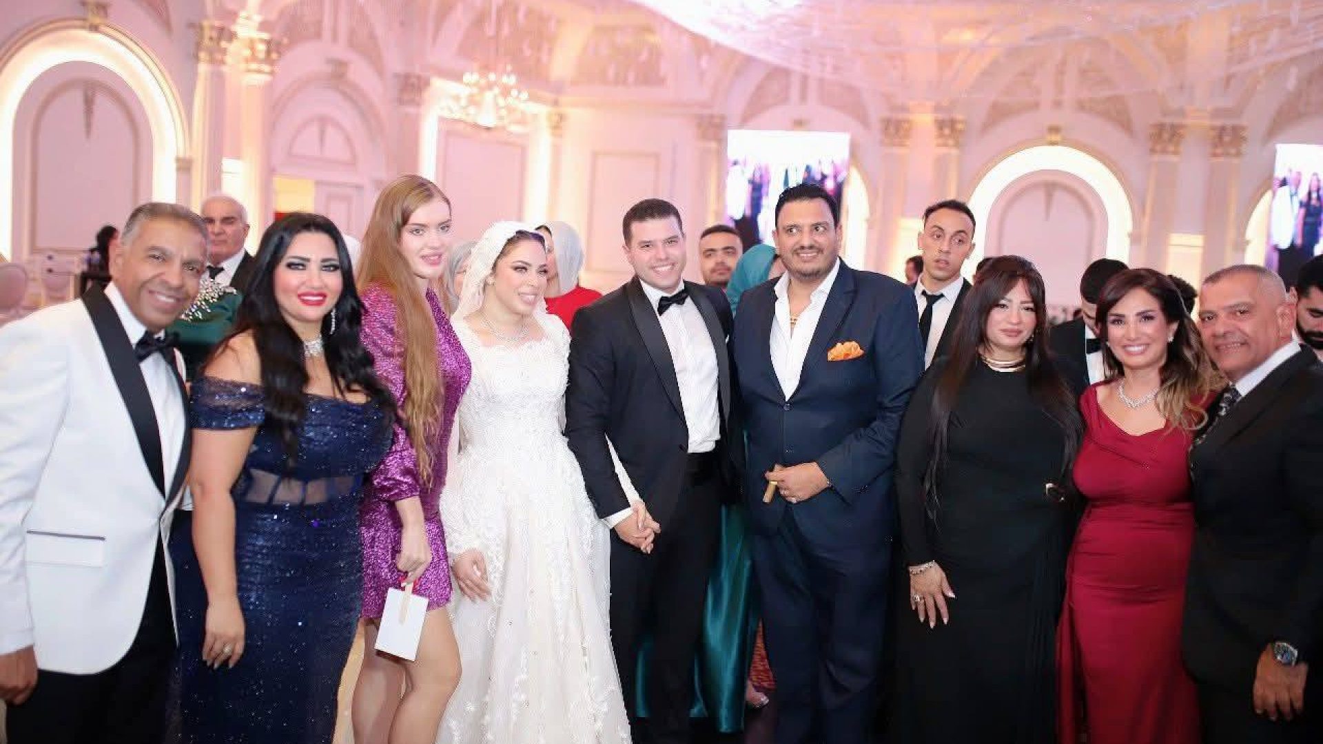حفل زفاف رائع للنقيب محمد أيمن إسماعيل بحضور شخصيات بارزة