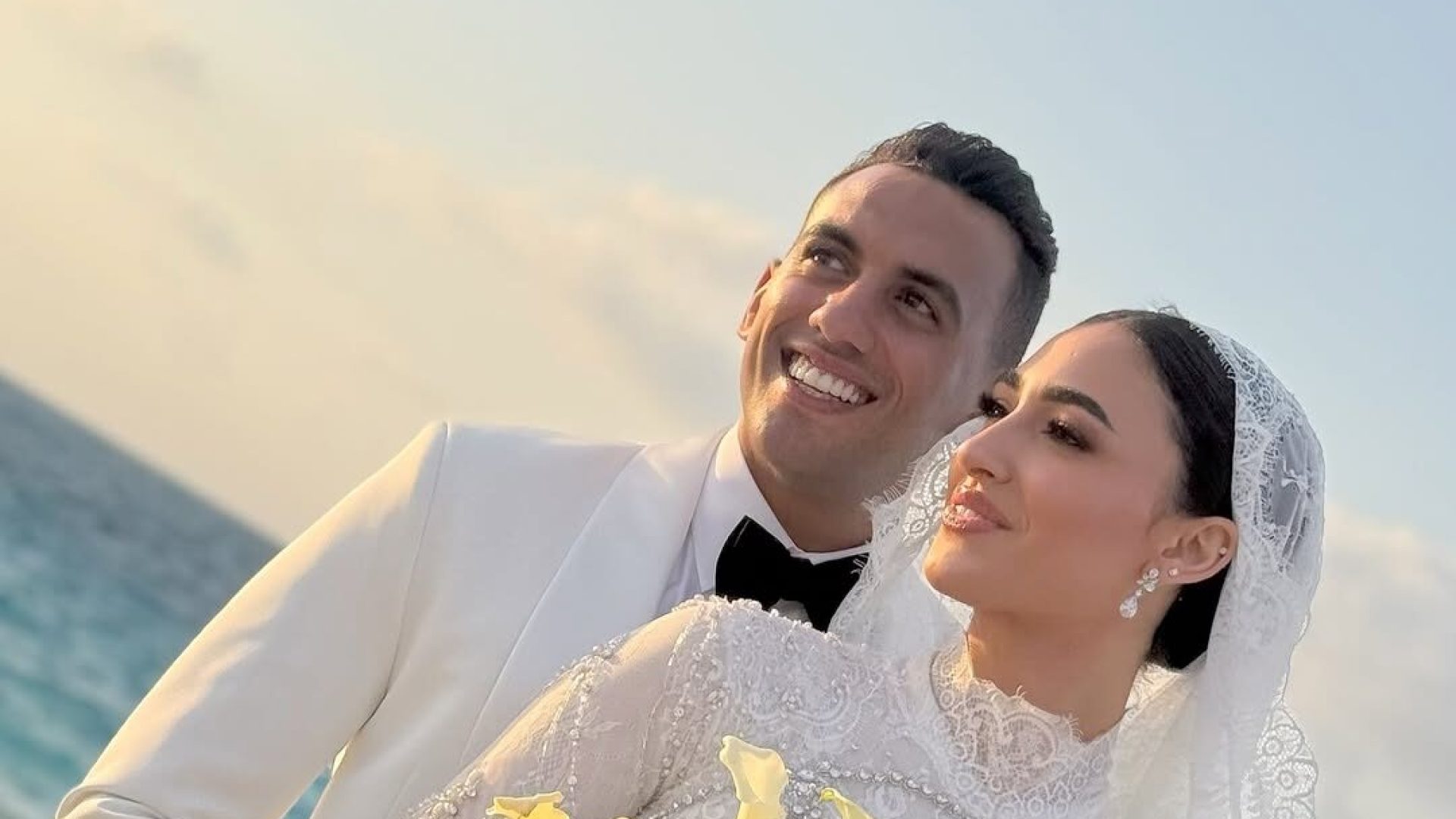 زفاف أسطوري في العلمين: البطل الأوليمبي أحمد الجندي يحتفل بزواجه من نجمة الخماسي الحديث مريم عامر